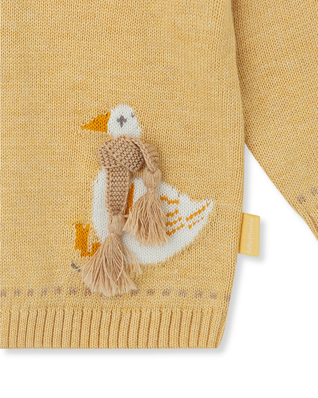 JERSEY TRICOT MOSTAZA PATO