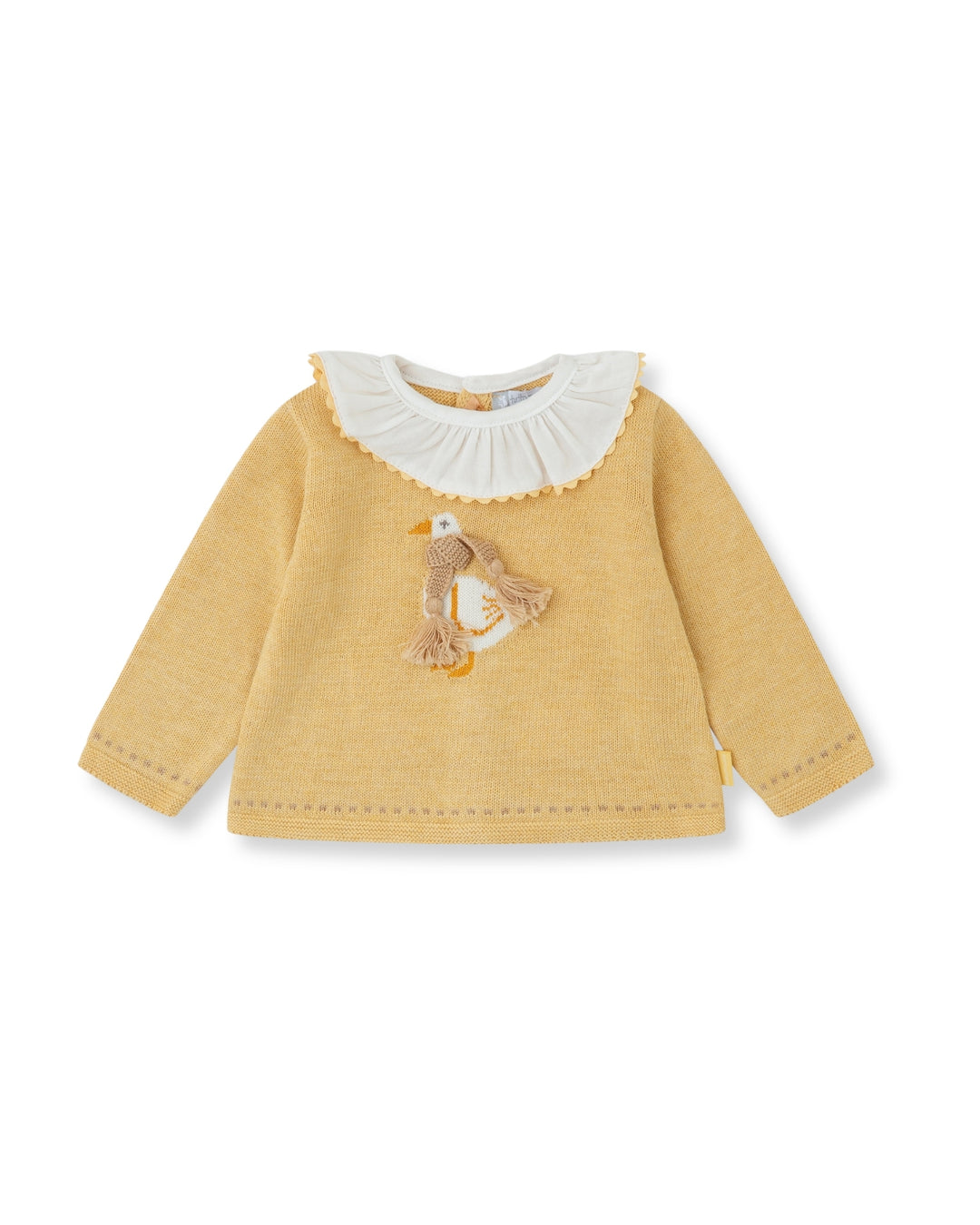 JERSEY TRICOT MOSTAZA PATO