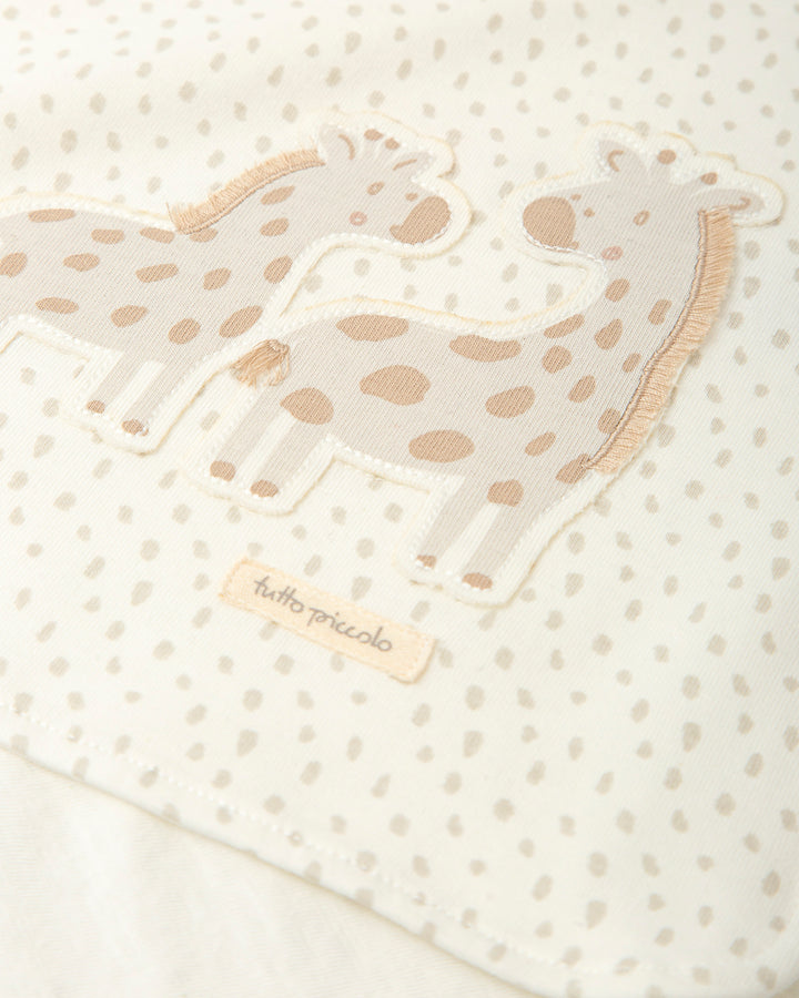 MANTA MANCHITAS Y JIRAFAS BLANCA