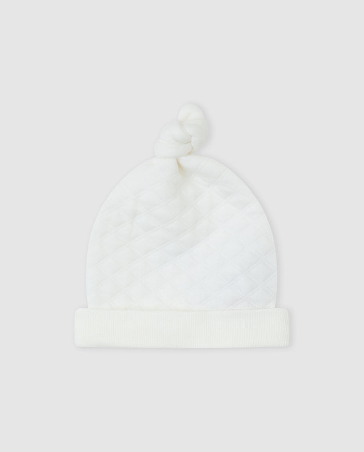 GORRO ACOLCHADO BLANCO BEBÉ