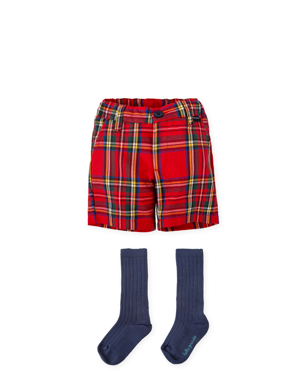 BERMUDA ROJO CON CALCETINES