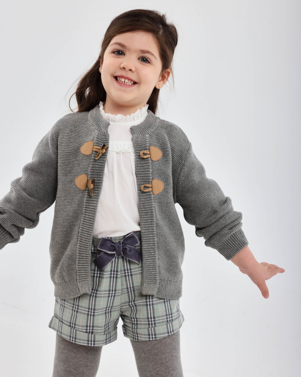 SHORTS GRISES CON LEOTARDOS