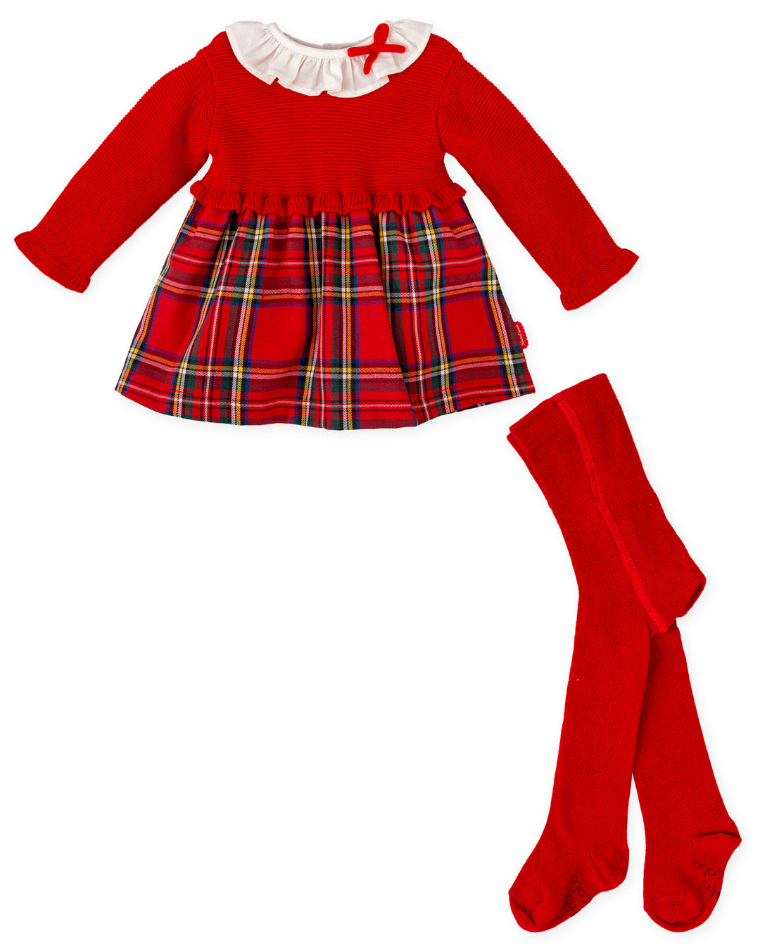 VESTIDO ROJO CON LEOTARDOS