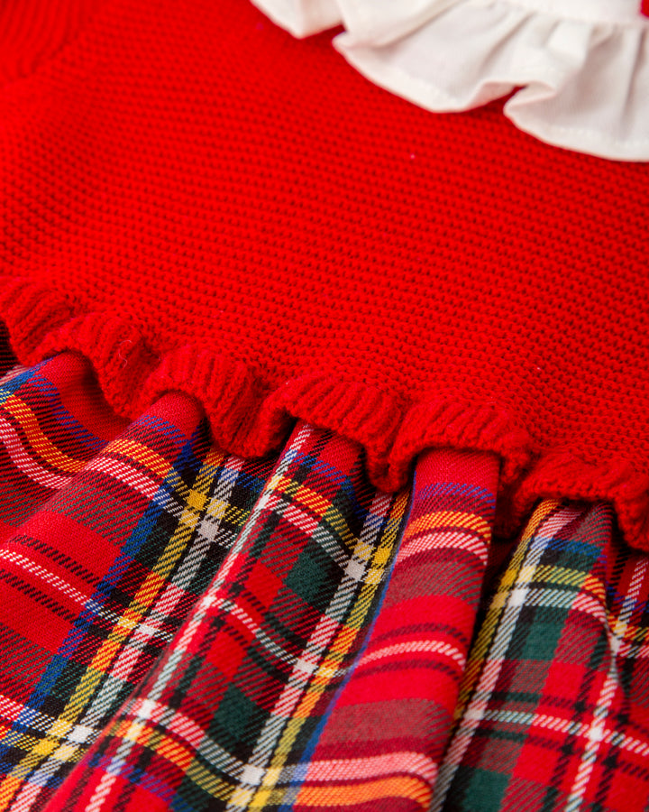 VESTIDO ROJO CON LEOTARDOS