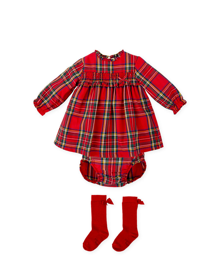 VESTIDO CON BRAGUITA ROJO CON LEOTARDOS