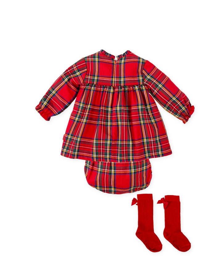 VESTIDO CON BRAGUITA ROJO CON LEOTARDOS