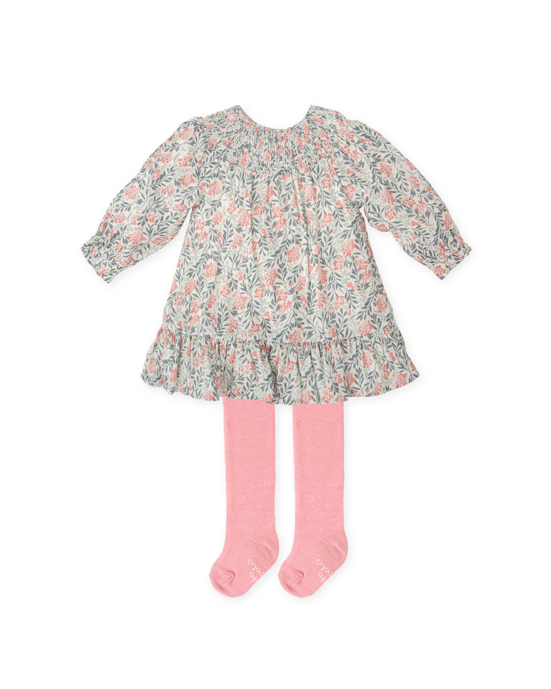 VESTIDO GRIS CON LEOTARDOS