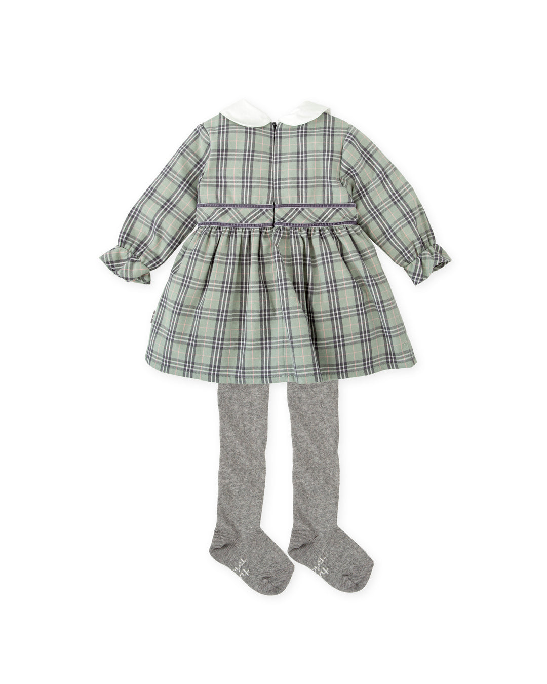 VESTIDO GRIS CON LEOTARDOS