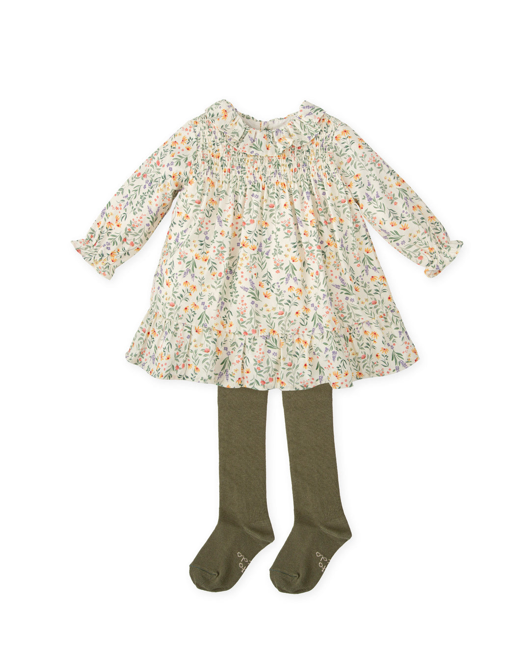 VESTIDO MOSTAZA CON LEOTARDOS