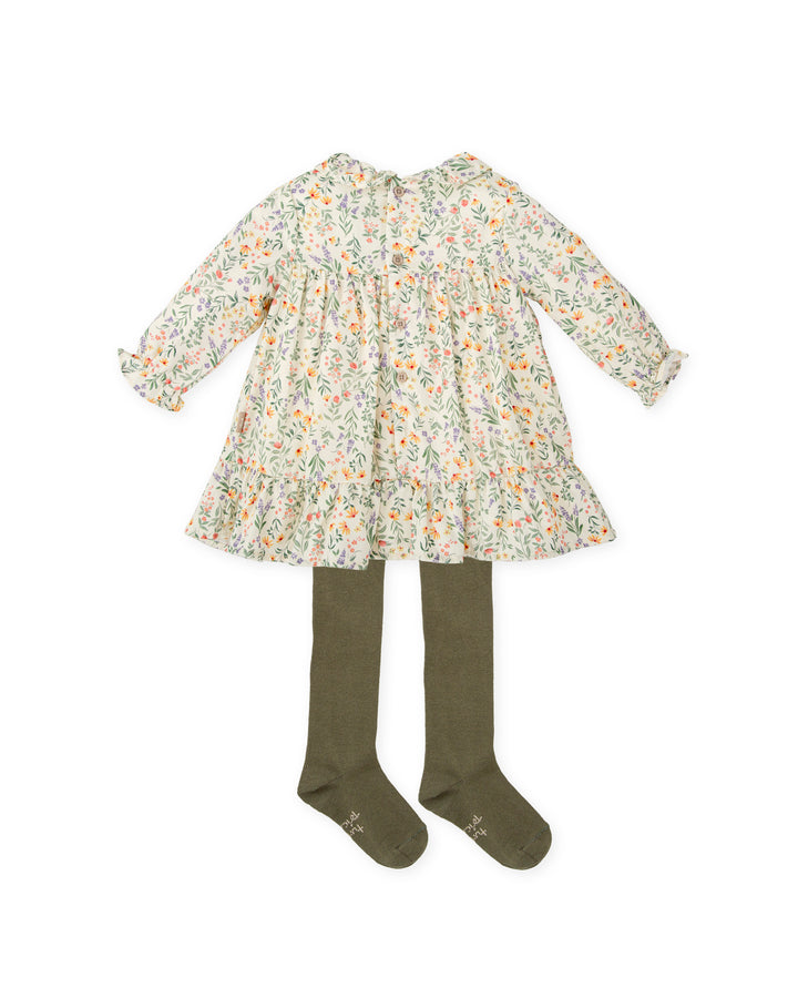 VESTIDO MOSTAZA CON LEOTARDOS