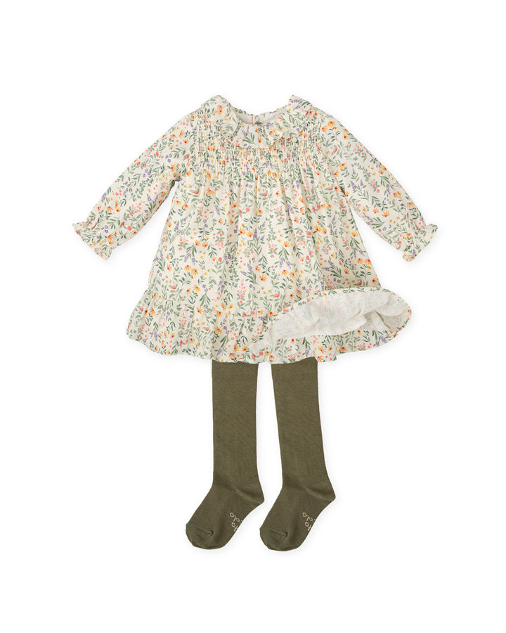 VESTIDO MOSTAZA CON LEOTARDOS