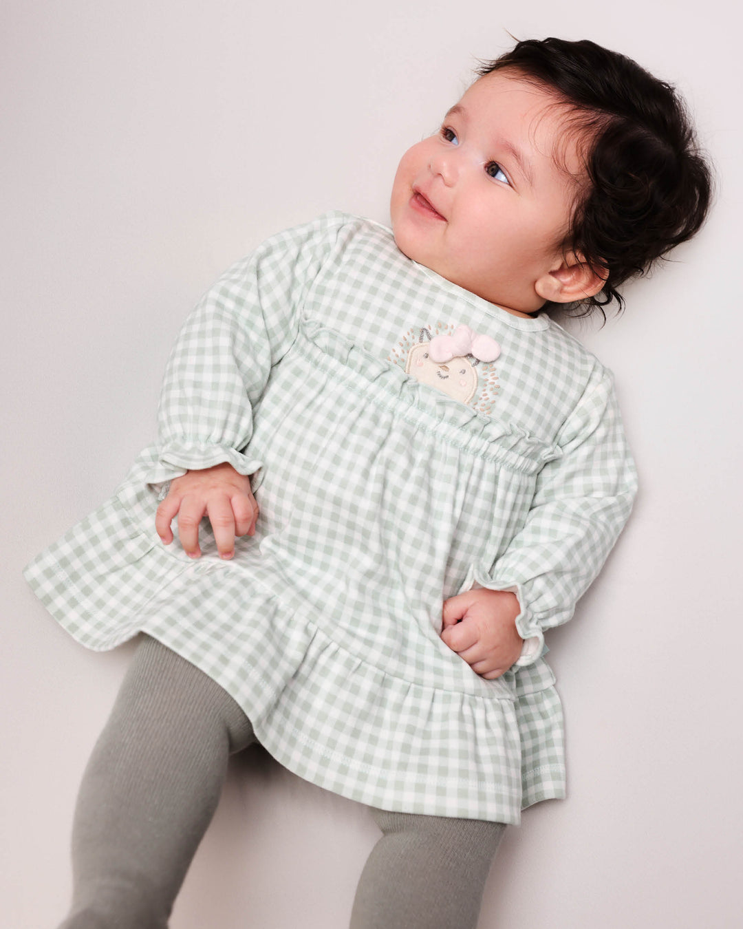 VESTIDO AGUAMARINA CON LEOTARDOS