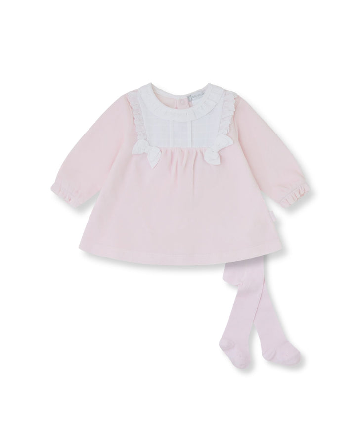 VESTIDO TUNDOSADO ROSA CON LEOTARDOS