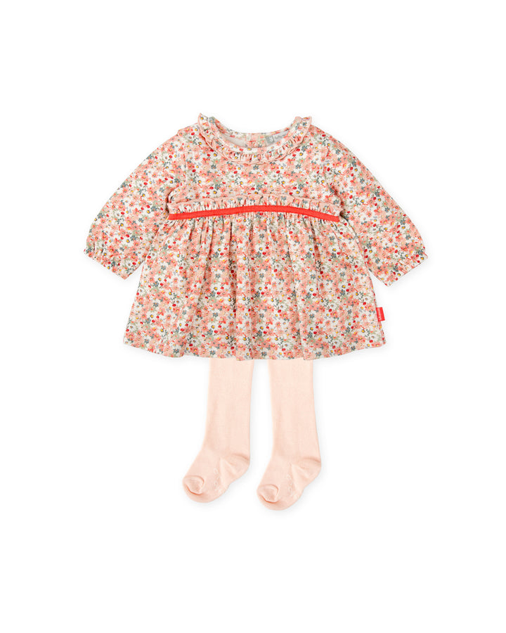 VESTIDO PÉTALO CON LEOTARDOS