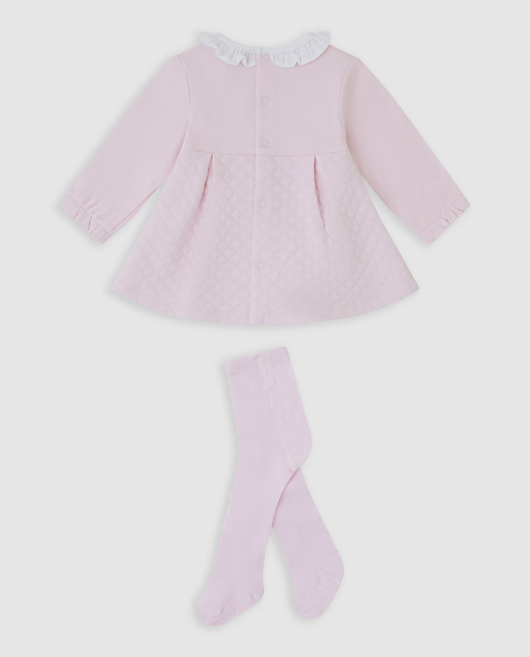 VESTIDO PÉTALO ACOLCHADO CON LEOTARDOS BEBÉ