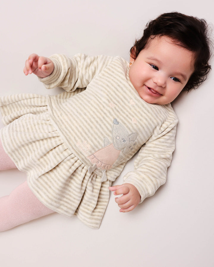 VESTIDO PÉTALO CON LEOTARDOS