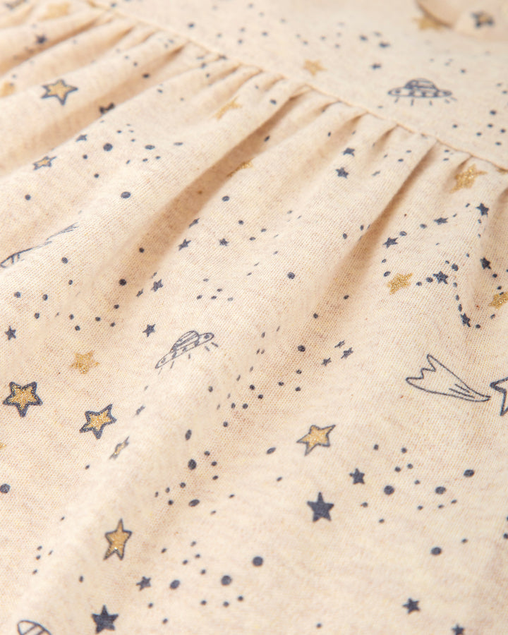 VESTIDO CRUDO CON CALCETINES