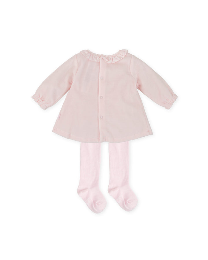 VESTIDO ROSA CON LEOTARDOS