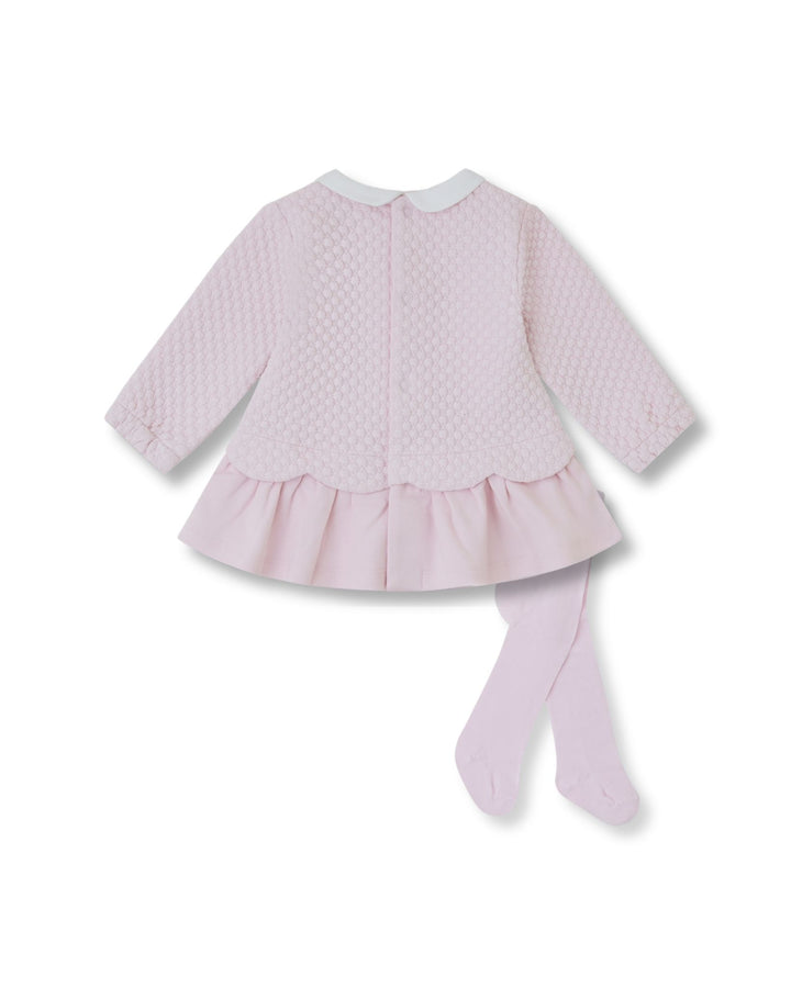VESTIDO ROSA ACOLCHADO CON LEOTARDOS