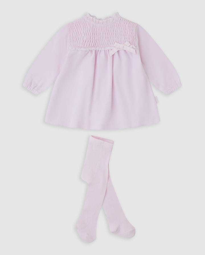 VESTIDO ROSA CON LEOTARDOS BEBÉ