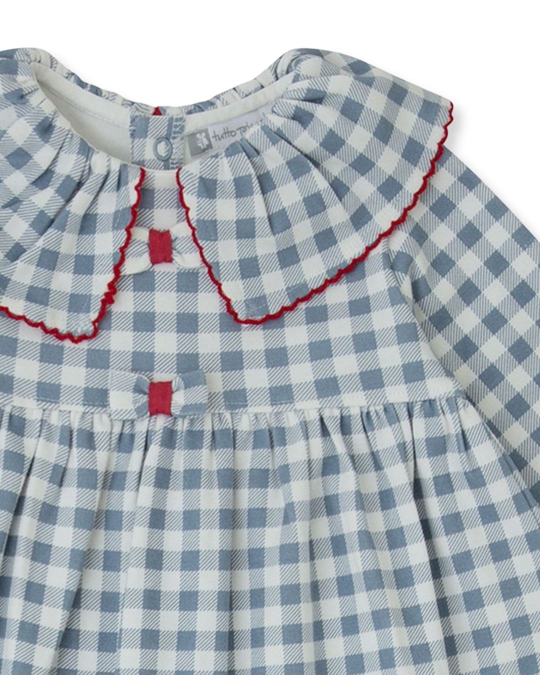 VESTIDO VICHY ÍNDIGO CON LEOTARDOS