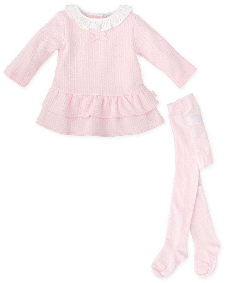 VESTIDO ROSA CON LEOTARDOS