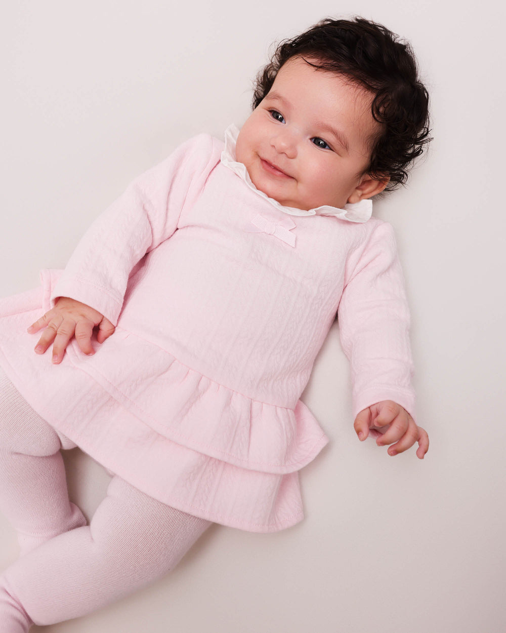 VESTIDO ROSA CON LEOTARDOS