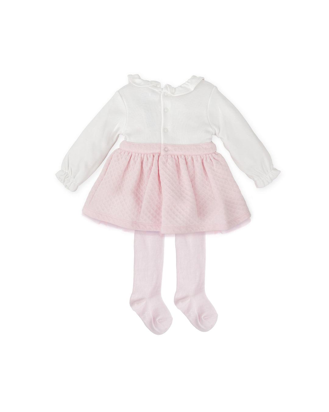 ABITO ROSA ABBINATO CON COLLANT