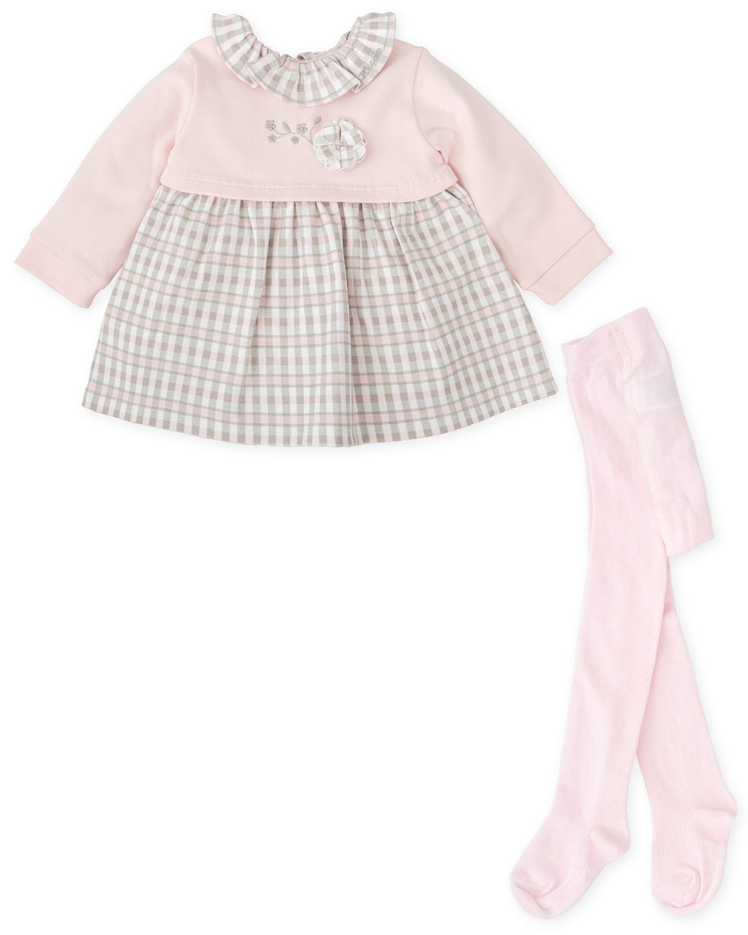 VESTIDO ROSA CON LEOTARDOS