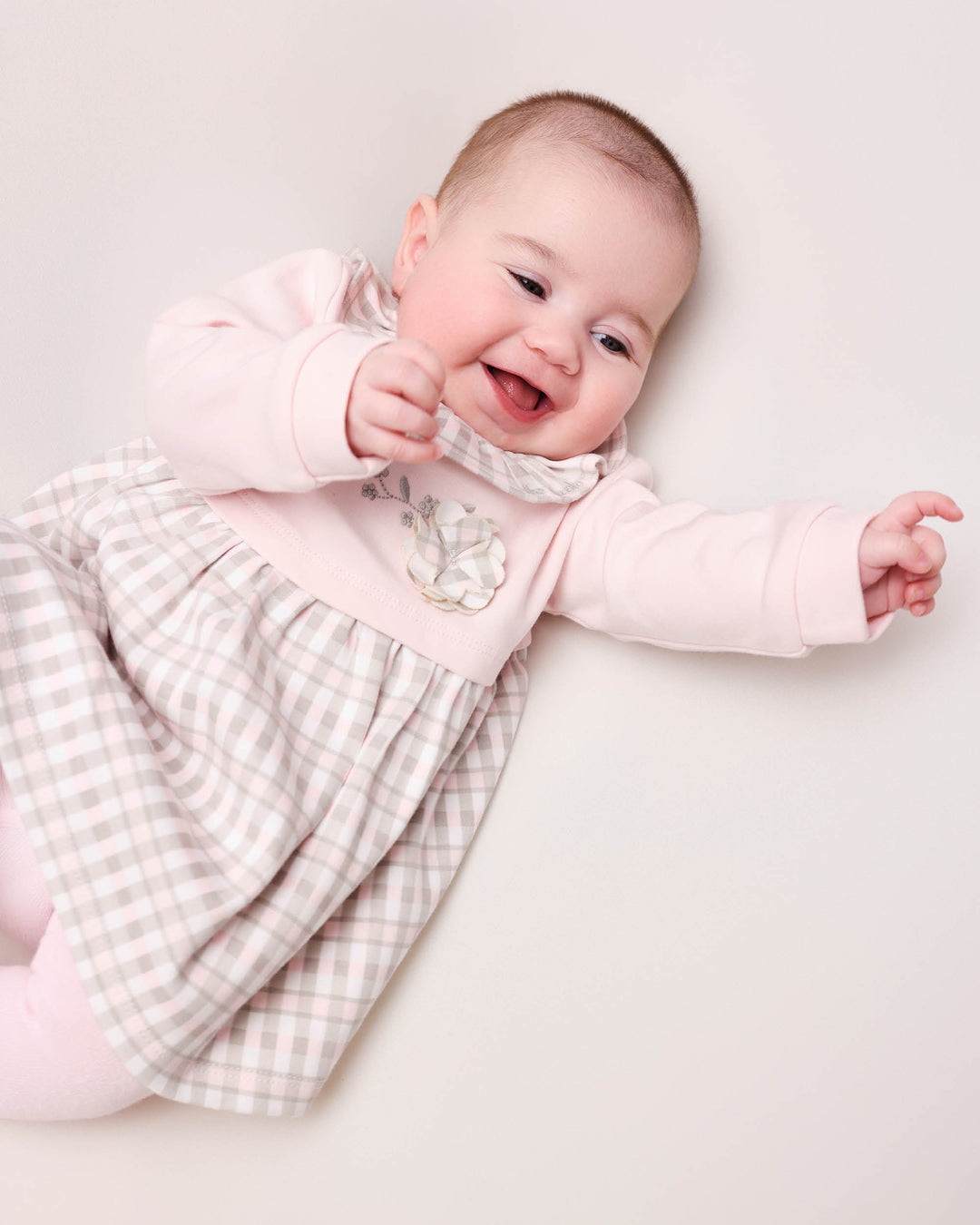 VESTIDO ROSA CON LEOTARDOS