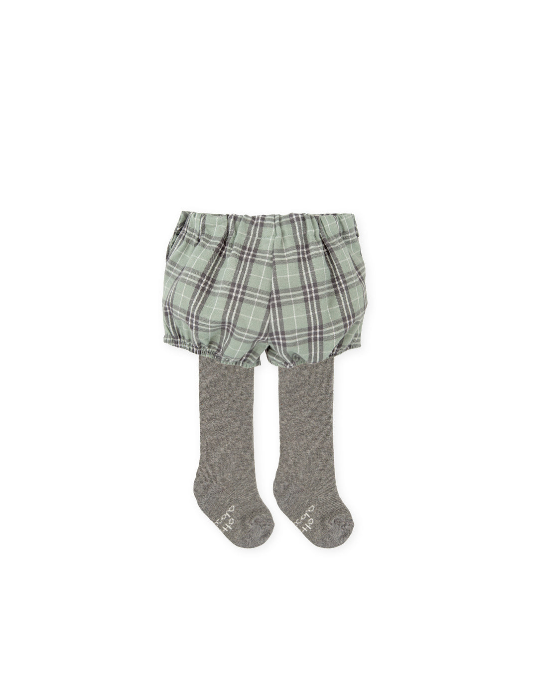 PANTALON BOMBACHO GRIS CON LEOTARDOS