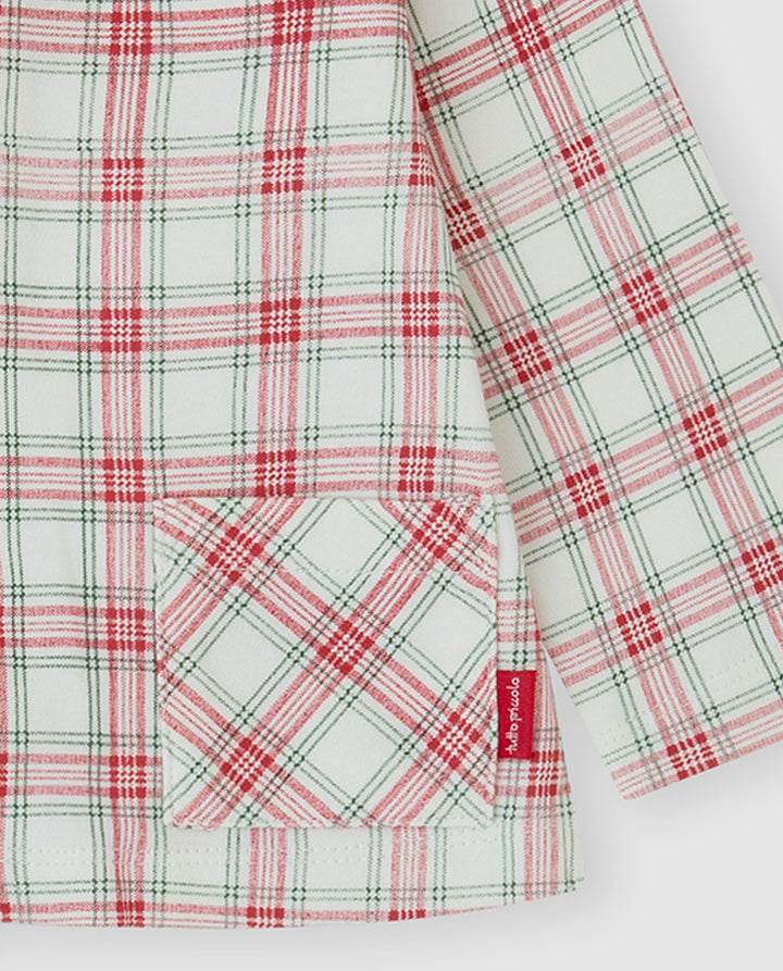 CONJUNTO 2 PZAS. ROJO CUADROS