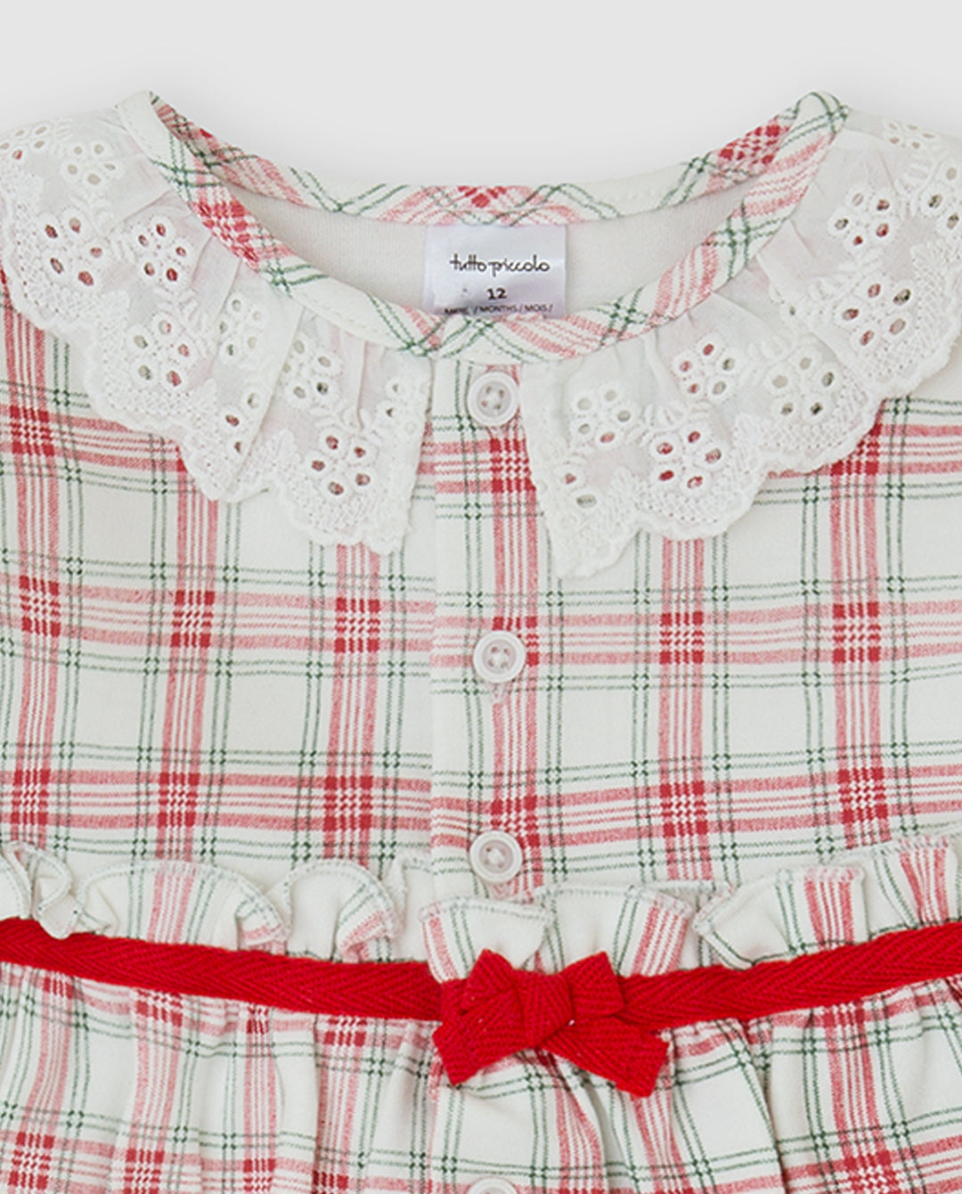 CONJUNTO 2 PZAS. ROJO CUADROS