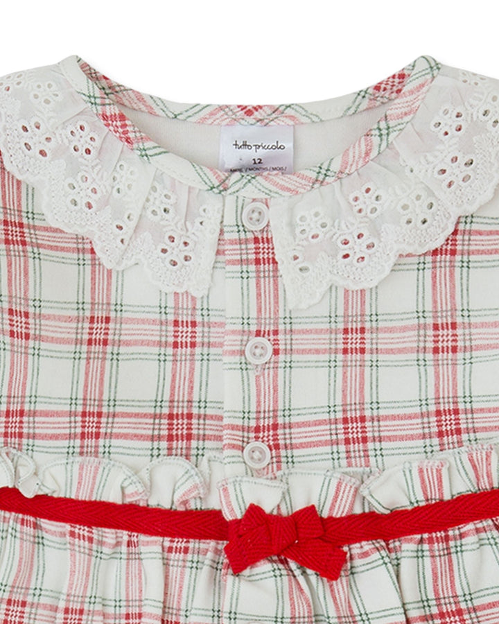 CONJUNTO 2 PZAS. ROJO CUADROS