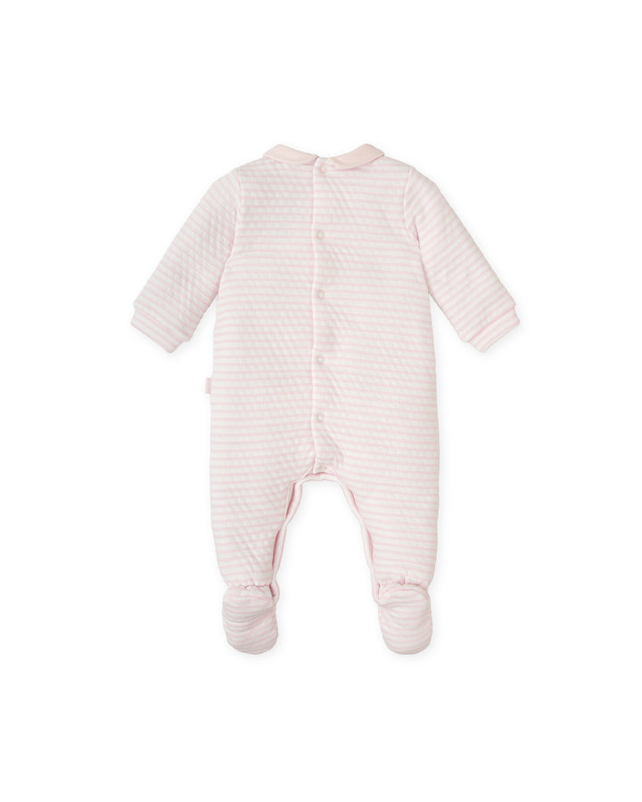 PINK STRIPED ROMPER