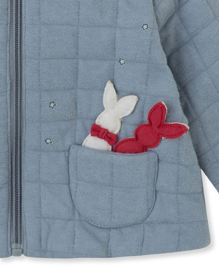 CHAQUETA ACOLCHADA ÍNDIGO BEBÉ