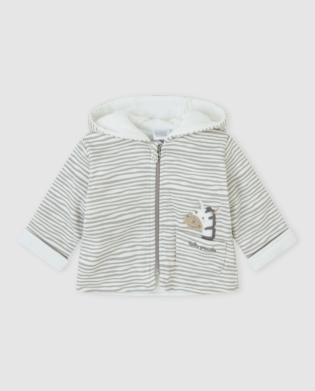 CHAQUETÓN GRIS RAYAS BEBÉ