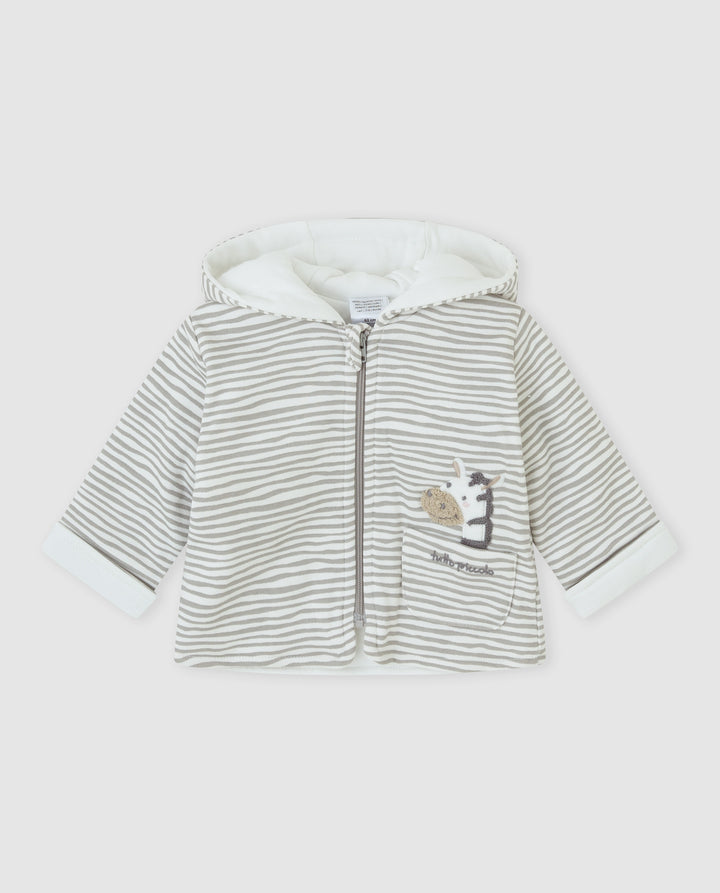 CHAQUETÓN GRIS RAYAS BEBÉ