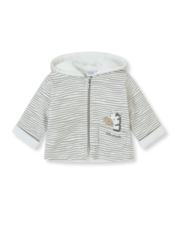 CHAQUETÓN GRIS RAYAS