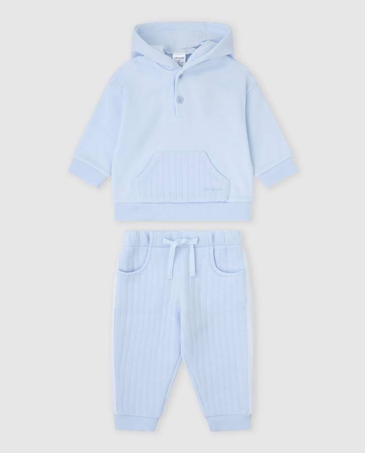 CONJUNTO 2 PZAS. AZUL INTERLOCK