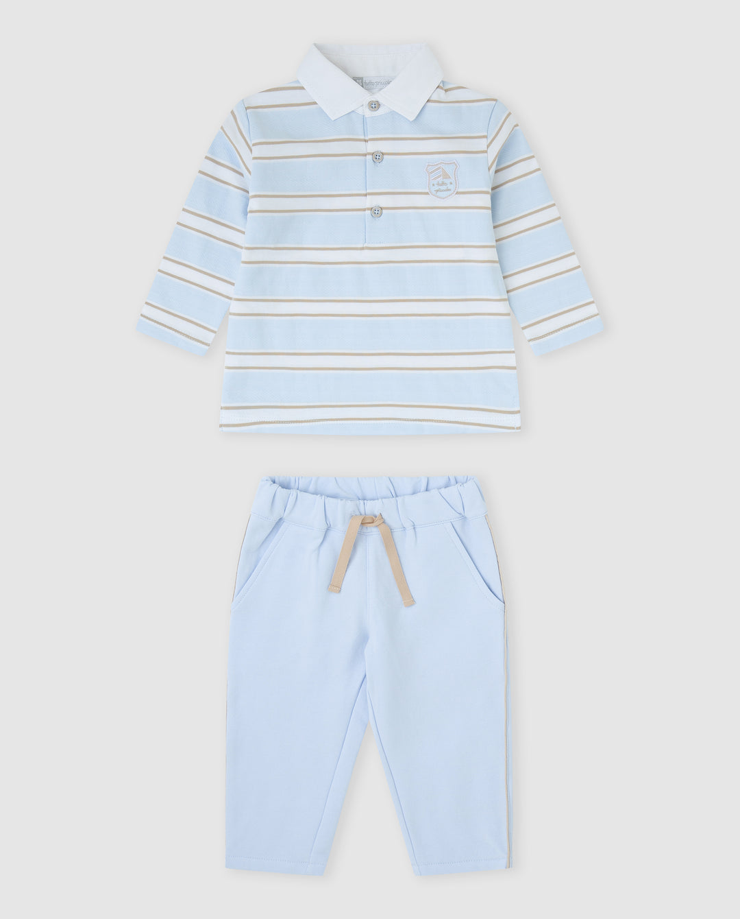 CONJUNTO 2 PZAS. AZUL RAYAS