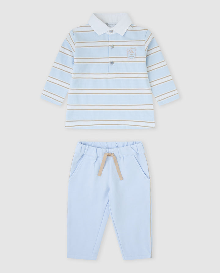 CONJUNTO 2 PZAS. AZUL RAYAS