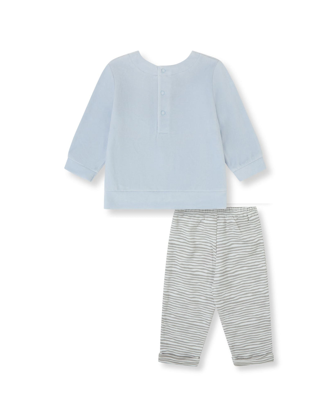CONJUNTO 2 PZAS. AZUL RAYAS