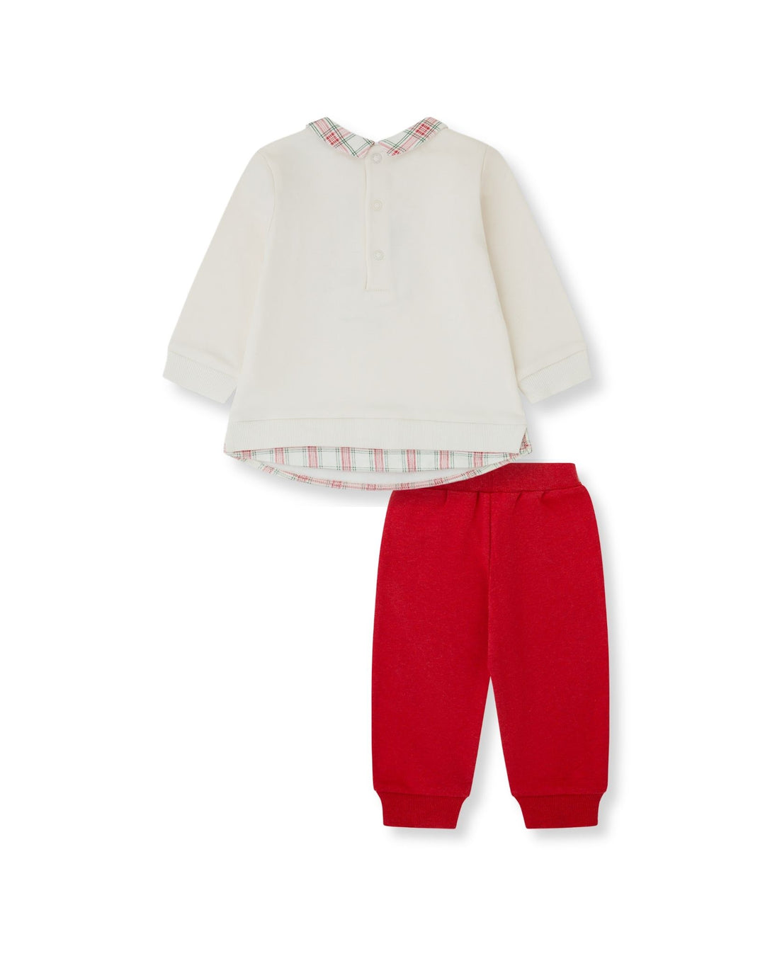 CONJUNTO 2 PZAS. CRUDO Y ROJO