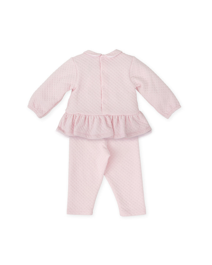 QUILTED PINK TWO PIECES SET