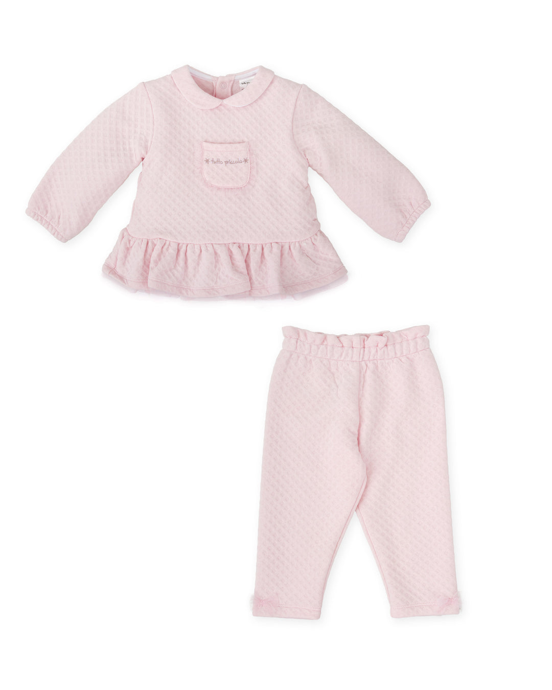 QUILTED PINK TWO PIECES SET