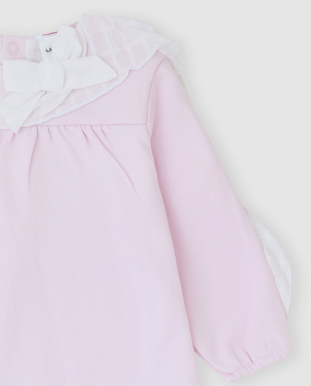 CONJUNTO 2 PZAS ROSA VOLANTE BEBÉ