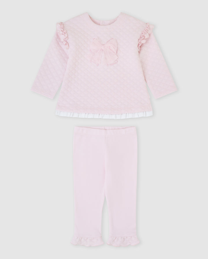 CONJUNTO 2 PZAS. ACOLCHADO ROSA