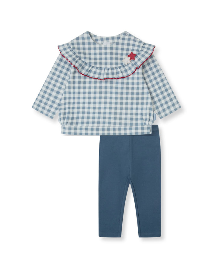 CONJUNTO VICHY ÍNDIGO 2 PZAS.