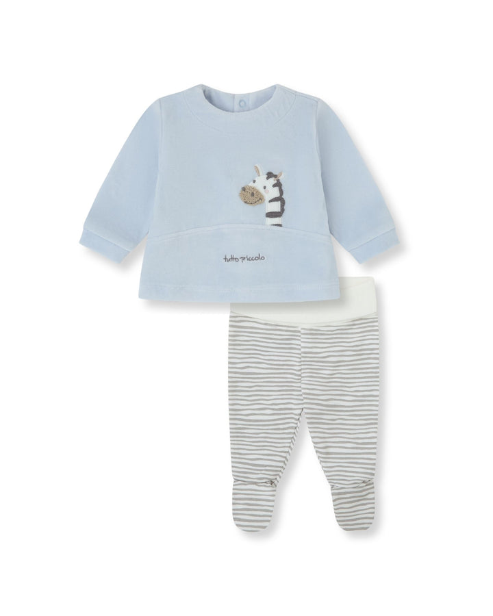 CONJUNTO 2 PZAS. TUNDOSADO AZUL ZEBRA